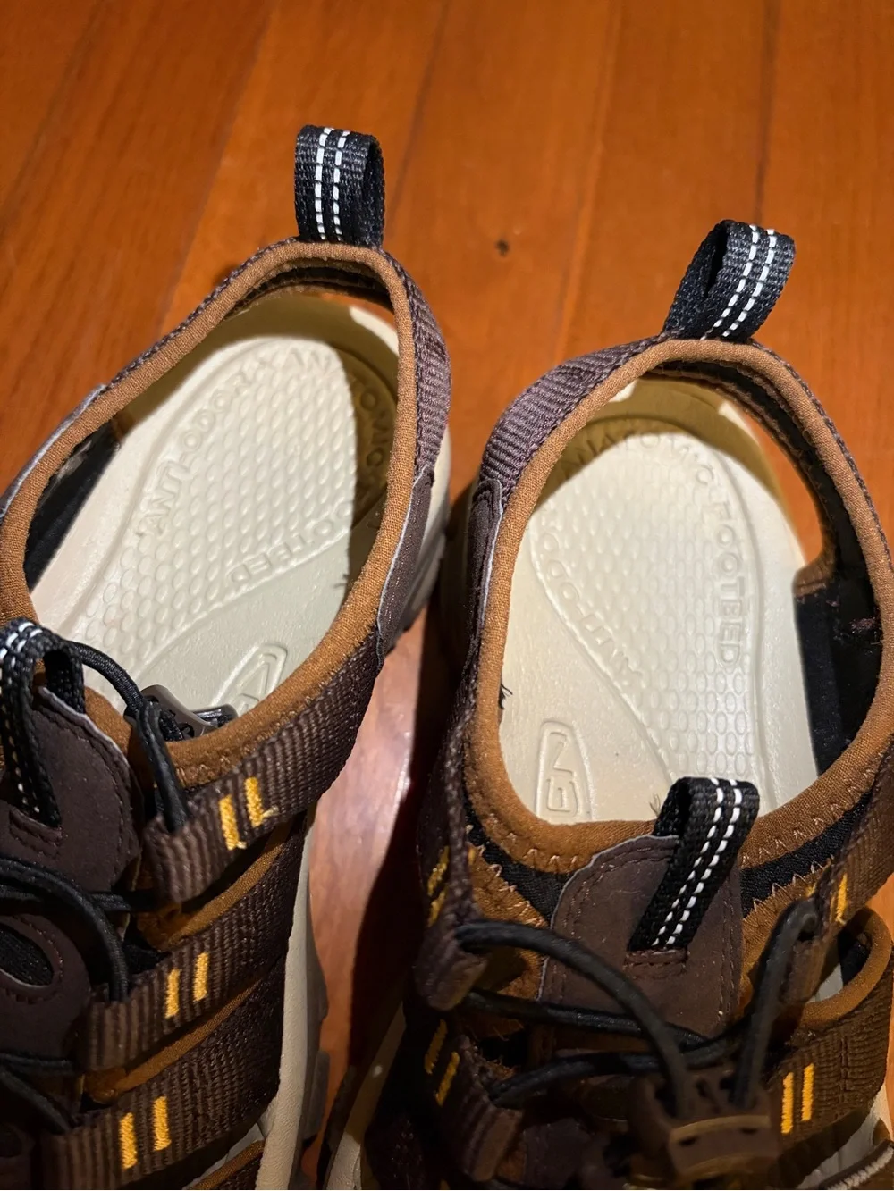 Keen Brown and Beige Closed-Toe Outdoor Sandals